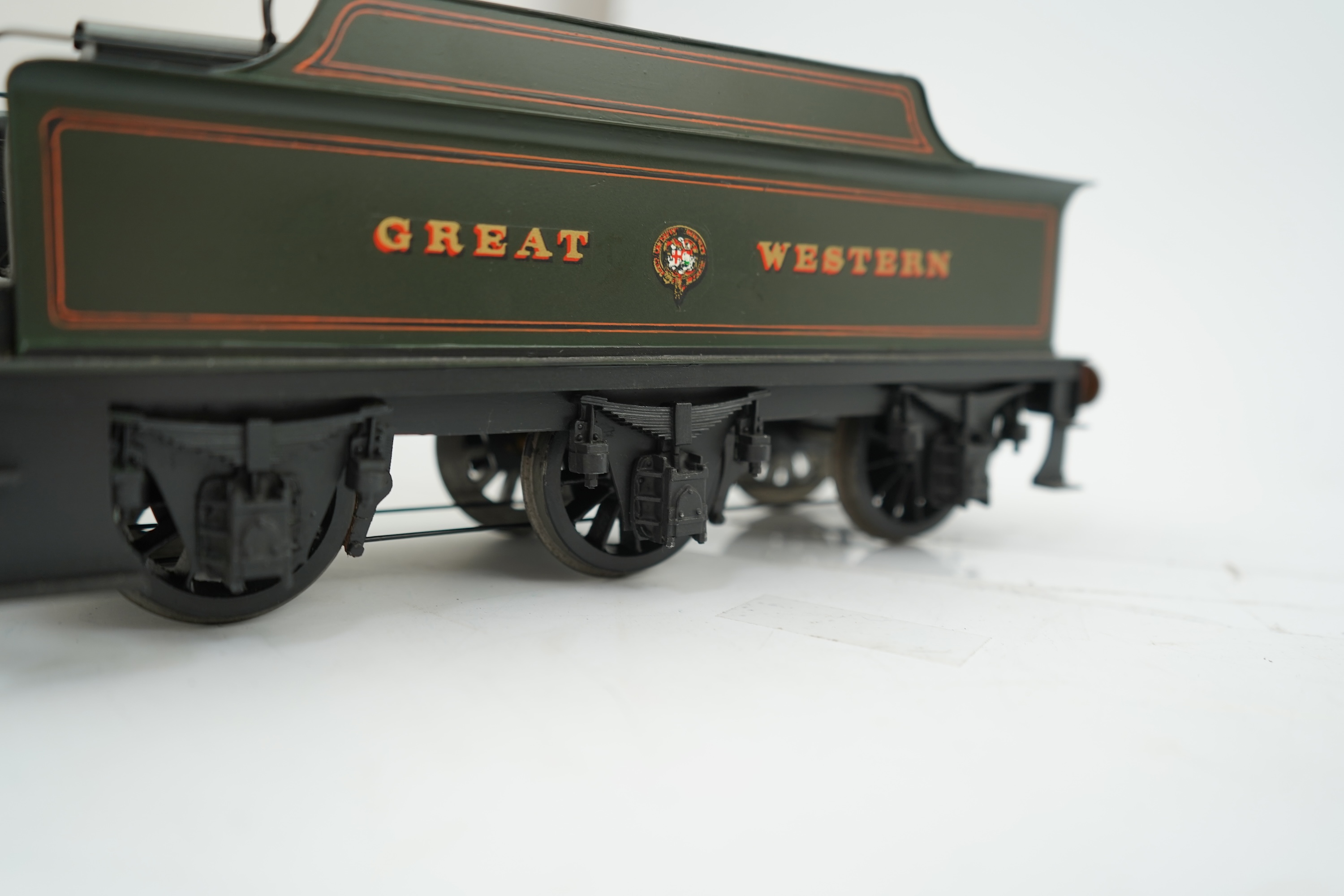 A Gauge One Cherry Scale Models (No.67) model of a GWR Dean 3206 Barnum Class, 2-4-0 tender locomotive, 3211, the model is powered for two rail operation.